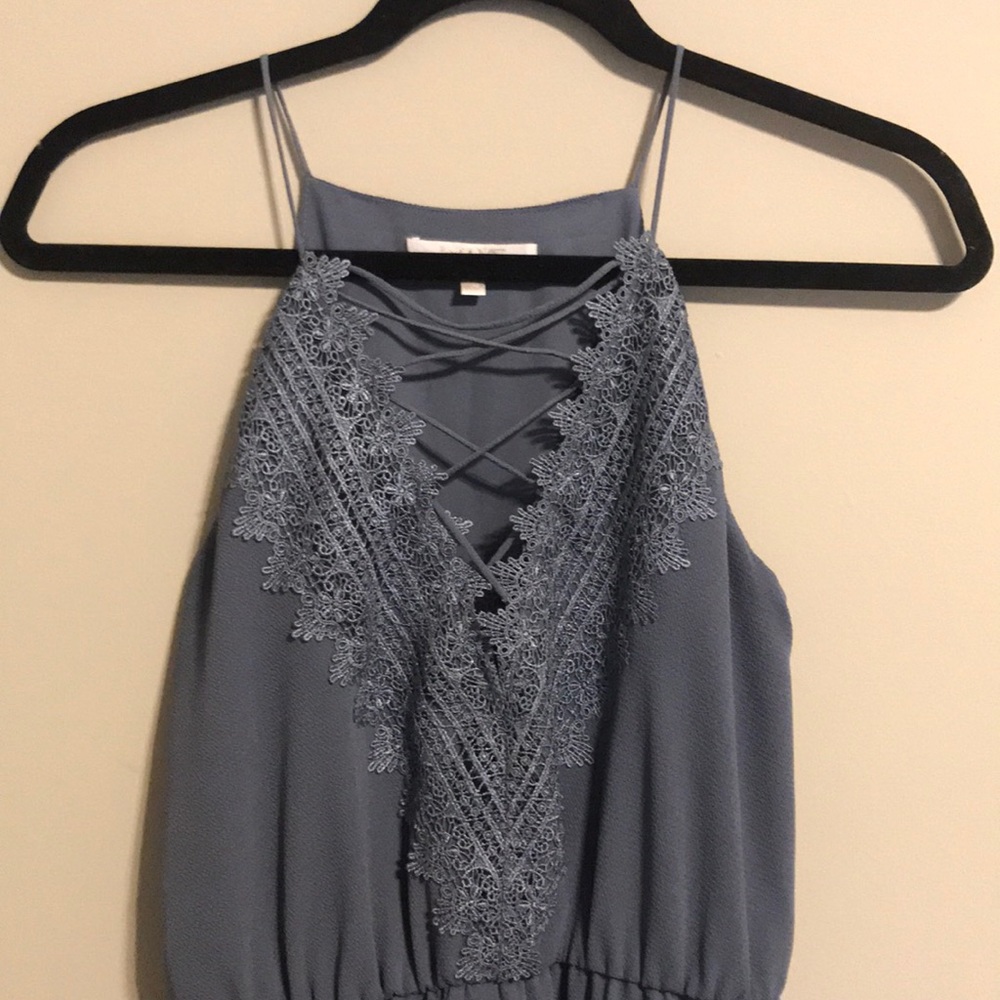 Nordstrom Formal Maxi Dress Steel Blue